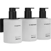 Blomus Kirei glasflasker inkl. vægholder 3-pak Hvid, limmonteret