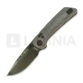 Reate PL-XT Damascus foldekniv, Red/Black Micarta