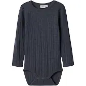Name it Body l/æ - Noos - Uld - NmmWang - Ombre Blue - - 2 år (92) - Body L/Æ