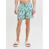 Jack & Jones Badeshorts 'JPSTMaui' mint / pastelgrøn / hvid