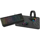 Krom Kenya Gaming-tastatur Mus Og Headset Spansk