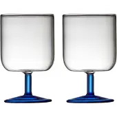 Lyngby Glas Torino vinglas 30 cl 2-pak Clear-blue