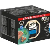 Sheba Wet cat food - White Fish, Cod, Salmon, Tuna - 32x85g