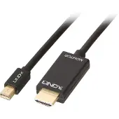 Lindy Mini DisplayPort/HDMI-kabel 4K30 (passiv) 3m, 36928