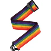 Daddario PWSAL411 Auto Lock Polypro Guitar Strap Rainbow