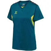 Hummel Funktionsbluse 'AUTHENTIC' gul / grå / petroleum / sort