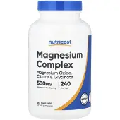 Nutricost , Magnesium Kompleks, 500 mg, 240 Capsler