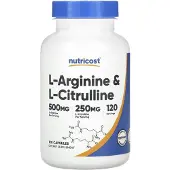 Nutricost , L-Arginin & L-Citrullin, 120 Capsules