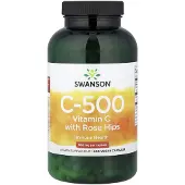 Swanson Health , C-500, Vitamin C with Rose Hips, 500 mg, 400 Capsules