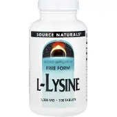 Source naturals , L-Lysin, 1.000 mg, 100 Tabletter
