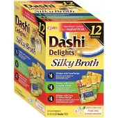 Inaba Dashi Delights Silkeagtig Bouillon Kyllingblanding Vådfoder Til Katte 12x40g
