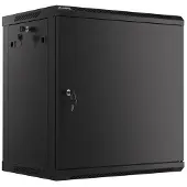 Lanberg WF01 64/66 V2 Series WF01-6412-00B - Kabinet - vægmonterbar - sort, RAL 9004 - 12U - 19