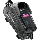 RockBros B68-1 frame-mounted bicycle bag with phone pocket - 1.7L - Black