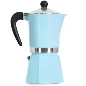Bialetti Rainbow espressokande til 6 kopper, lyseblå