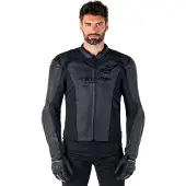 Alpinestars Faster V3 læderdragtsjakke Sort 48