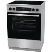 Gorenje G600 GECS6C70XC - Komfur - fritstående - bredde: 60 cm - dybde: 60 cm - højde: 85 cm - med selv-rengøring - rustfrit stål