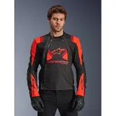 Alpinestars T-Stunt Air tekstiljakke Sort/Rød XL