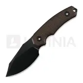 Kunwu Knives Stiffy D. - DLC - Micarta kniv, brun