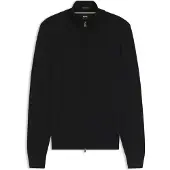BOSS Sweater med lynlås i merinould