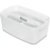 Leitz MyBox Small opbevaringsboks med låg Hvid - (4 stk.)