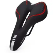 INF Silikone cykelsadel Black+Red