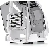 Thermaltake AH T200 - Tower - micro ATX - sidepanel med vindue (hærdet glas) - ingen strømforsyning (PS/2) - hvid - USB/Lyd