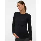 Mamalicious Kerrie June Maternity T-shirt Med Lange ærmer