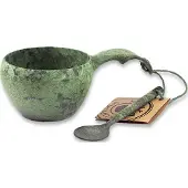 Kupilka Classic drinking vessel + spoon, grøn