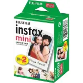 Fujifilm Instax Mini Øjeblikkelig Film - 10 x 2 Stk. - Hvid