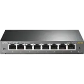 TP-LINK TL-SG108E Gigabit switch / 8-ports netværksswitch / Easy Smart-switch med VLAN og QoS