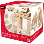 BRIO Byggeklodser - 50stk - Træ 30113 - - OneSize - Klodser