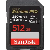 SanDisk SDSDXEP-512G-GN4IN, 512 GB, SDXC, Klasse 10, UHS-II, 280 MB/s, 150 MB/s