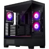 Phanteks XT View - Tower - udvidet ATX - sidepanel med vindue (hærdet glas) - ingen strømforsyning (ATX) - hvidmatteret - USB/Lyd