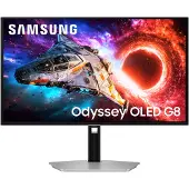 Samsung 27" Odyssey OLED G8 G80SH 4K UHD 240Hz Gamingskærm, Silver