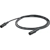 Proel MIDI-kabel, 5 m, sort