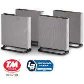 Sony BRAVIA Theater Quad HT-A9M2 - Højttalersystem - til hjemmebiograf - 4.0.4-kanal - trådløs - Wi-Fi, Fast Ethernet, Bluetooth - App-kontrolleret - 504 Watt (Total) - 3-vejs - grå