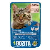 Bozita Sterilised Chicken & Turkey i sovs vådfoder 85 g