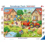 Ravensburger Indrammet puslespil 24 om dagen i havnen