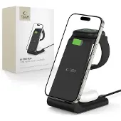 TechProtection QI15W-A36 3in1 Charging Station for Apple - Black