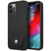BMW Perforeret læderetui til iPhone 12 / iPhone 12 Pro - Sort