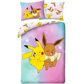 Halantex Sengetøjssæt til unge 140x200 Pokemon Pikachu Mikrofiber