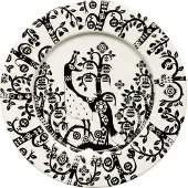 Iittala Taika tallerken 22 cm sort