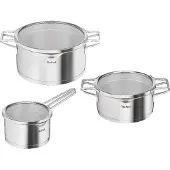 Tefal Nordica H852S3, Rustfrit stål, Rustfrit stål, Rustfrit stål, Glas, 210 °C, Keramisk, Gas, Halogen, Induktion, Forseglet plade