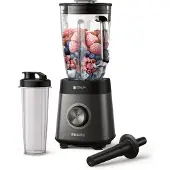 Philips Mixer - HR3041/00 - 2 L skål - vattenflaska ingår - avtagbara blad - Grå