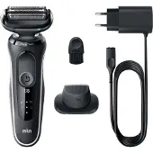 Braun Series 5 51-W1200s, Folie shaver, Sort, Hvid, AutoSense, Knapper, LED, Batteri