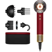 Dyson Supersonic Nural hårtørrer - Straight+Wavy (Red Velvet/Gold)