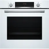 Bosch Serie | 4 HBA534BW3 - Ovn - til indbygning - niche - bredde: 56 cm - dybde: 55 cm - højde: 58.5 cm - med selv-rengøring - Klasse A+ - hvid