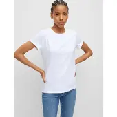 HUGO Slim-fit T-shirt i bomuld med oprullede ærmer