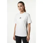 Adidas Essentials 3-stripes-t-shirt i Bomuld, størrelse Medium