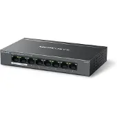 Mercusys MS108GP, Administreret, Gigabit Ethernet (10/100/1000), Fuld duplex, Strøm over Ethernet (PoE), Kan monteres på væggen